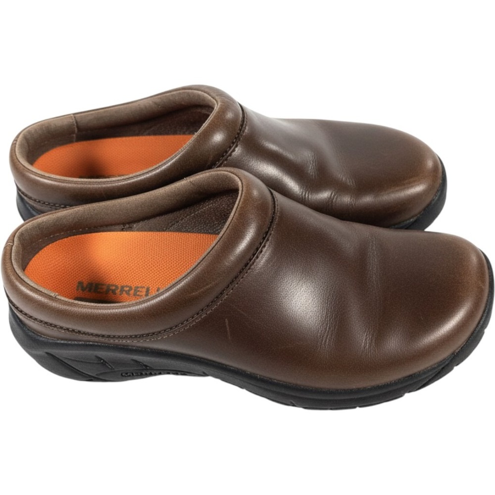 Merrell Encore Q2 Breeze Brown Leather Clogs Mules J598432 Womens 5.5